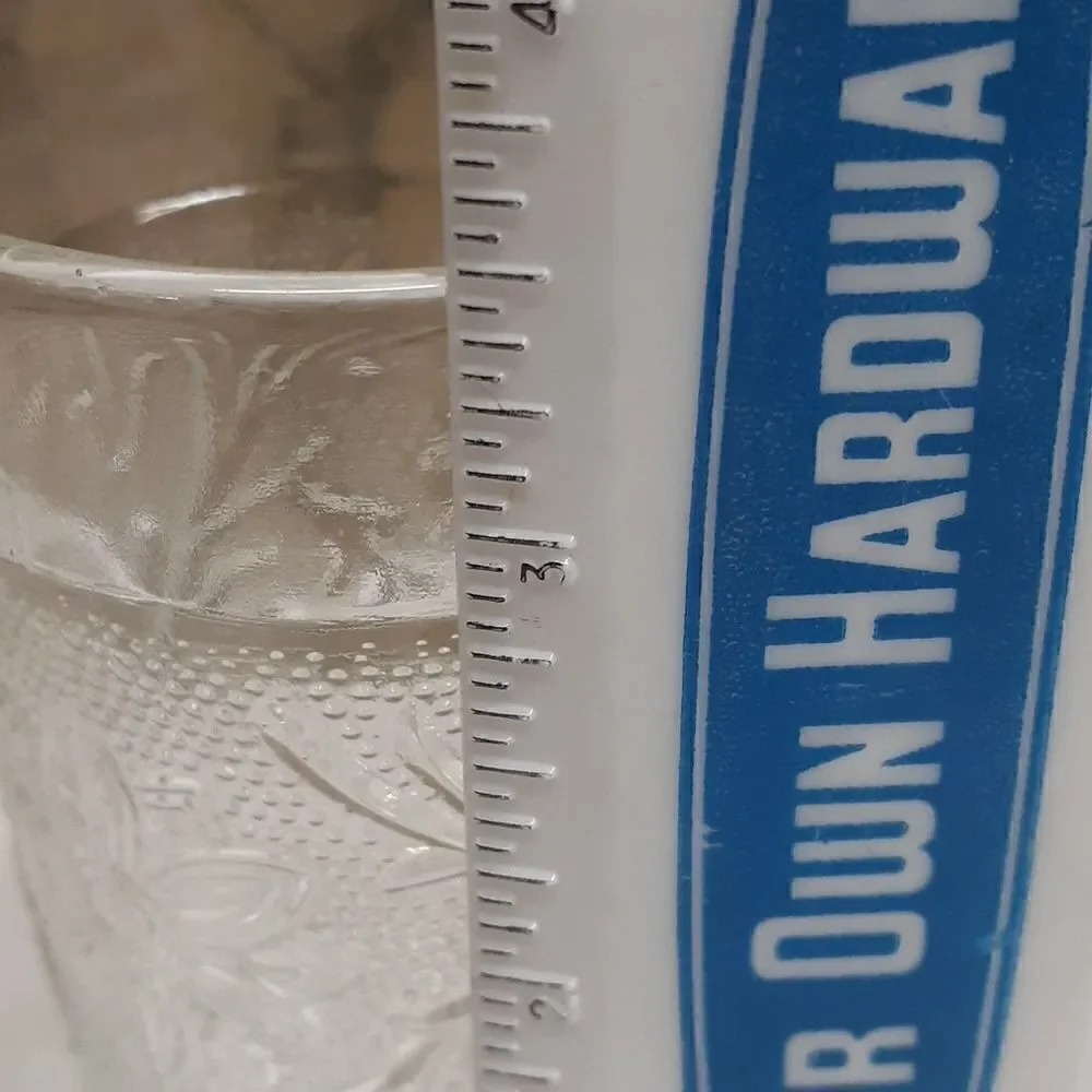 8 pc.bundle‎ vintage Anchor MCM Hocking clear depression glass tumblers, & more